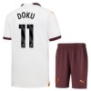 Conjunto (Camiseta+Pantalón Corto) Manchester City Doku 11 Segunda Equipación 23-24 - Niño